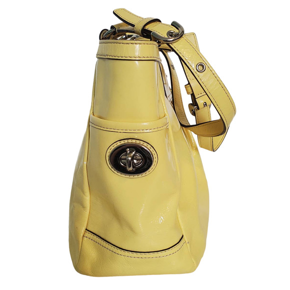 Coach Patent Leather Pleated Gallery Tote Bag F13761 - Picture 8 of 12